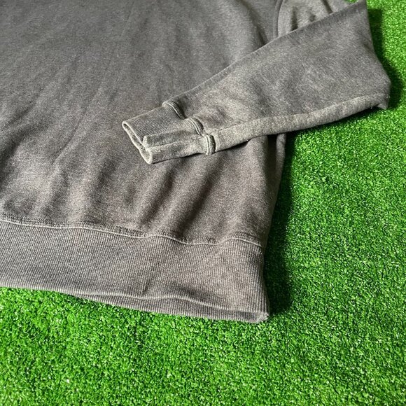 Champion Long Sleeve Powerblend Fleece Iconic Logo Grey Hoodie Sweatshirt Size L - Picture 12 of 14